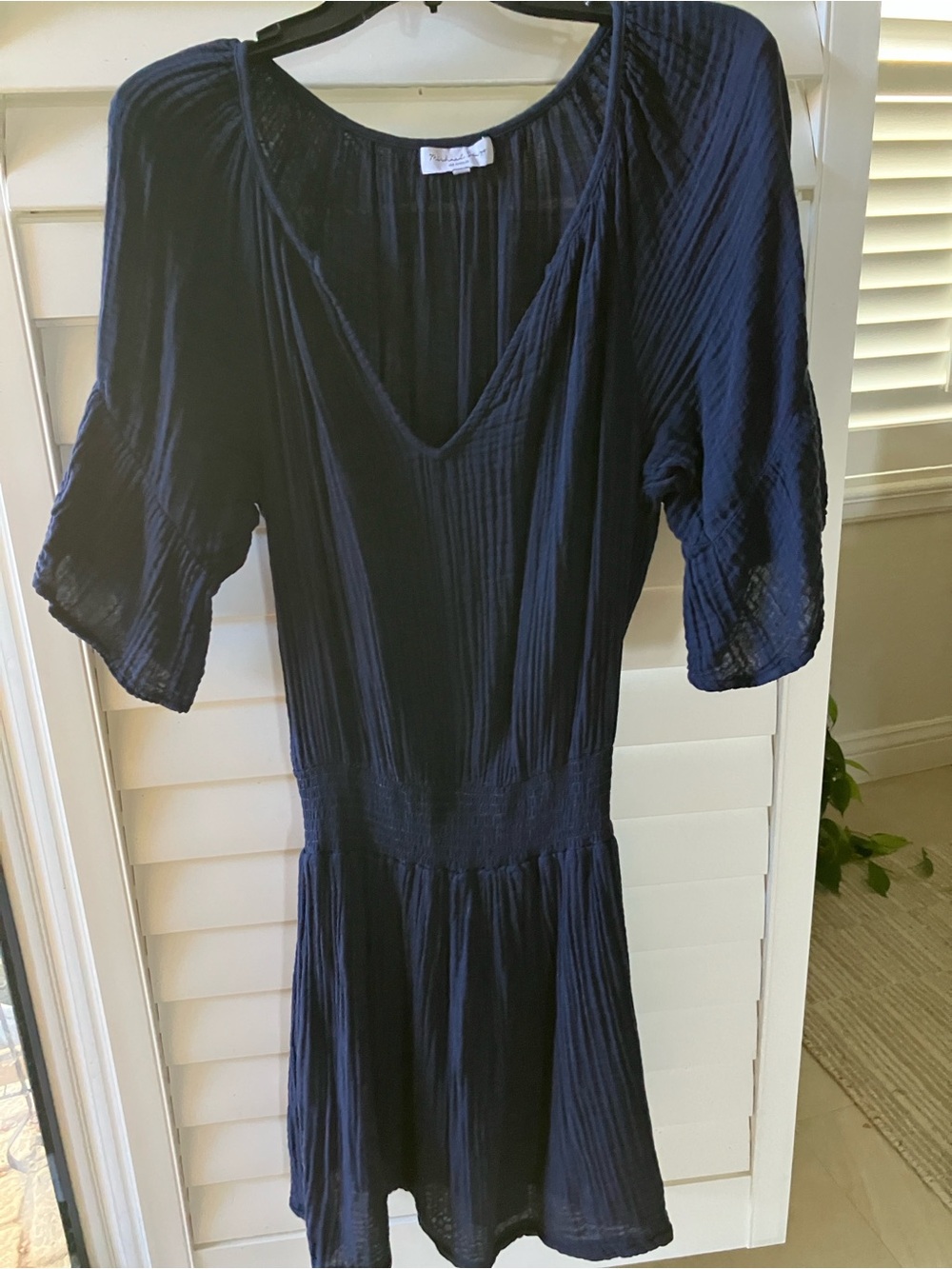 Michael Stars Los Angeles Navy cotton dress